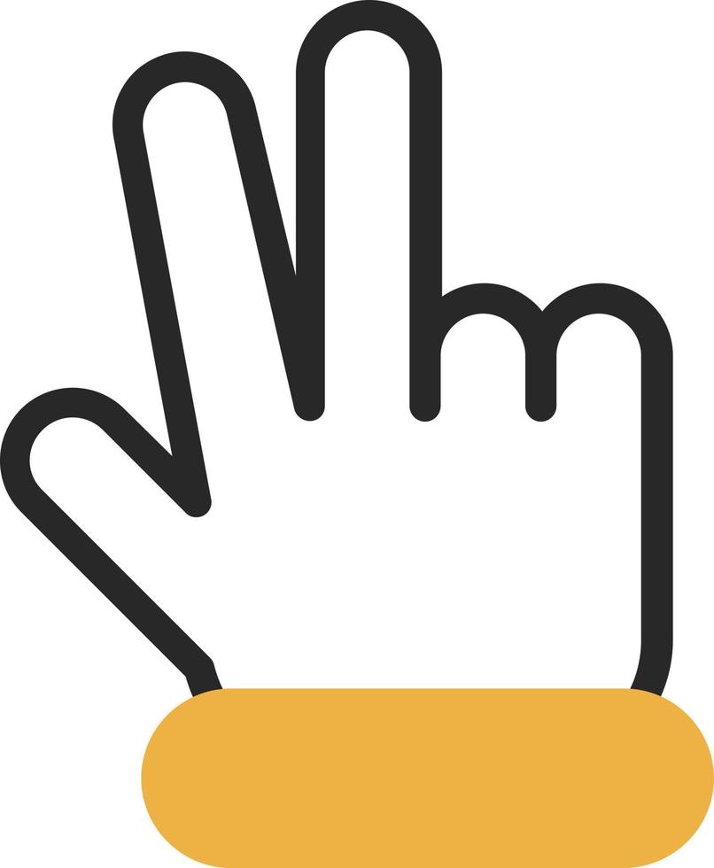 Hand-Frieden-Vektor-Icon-Design vektor