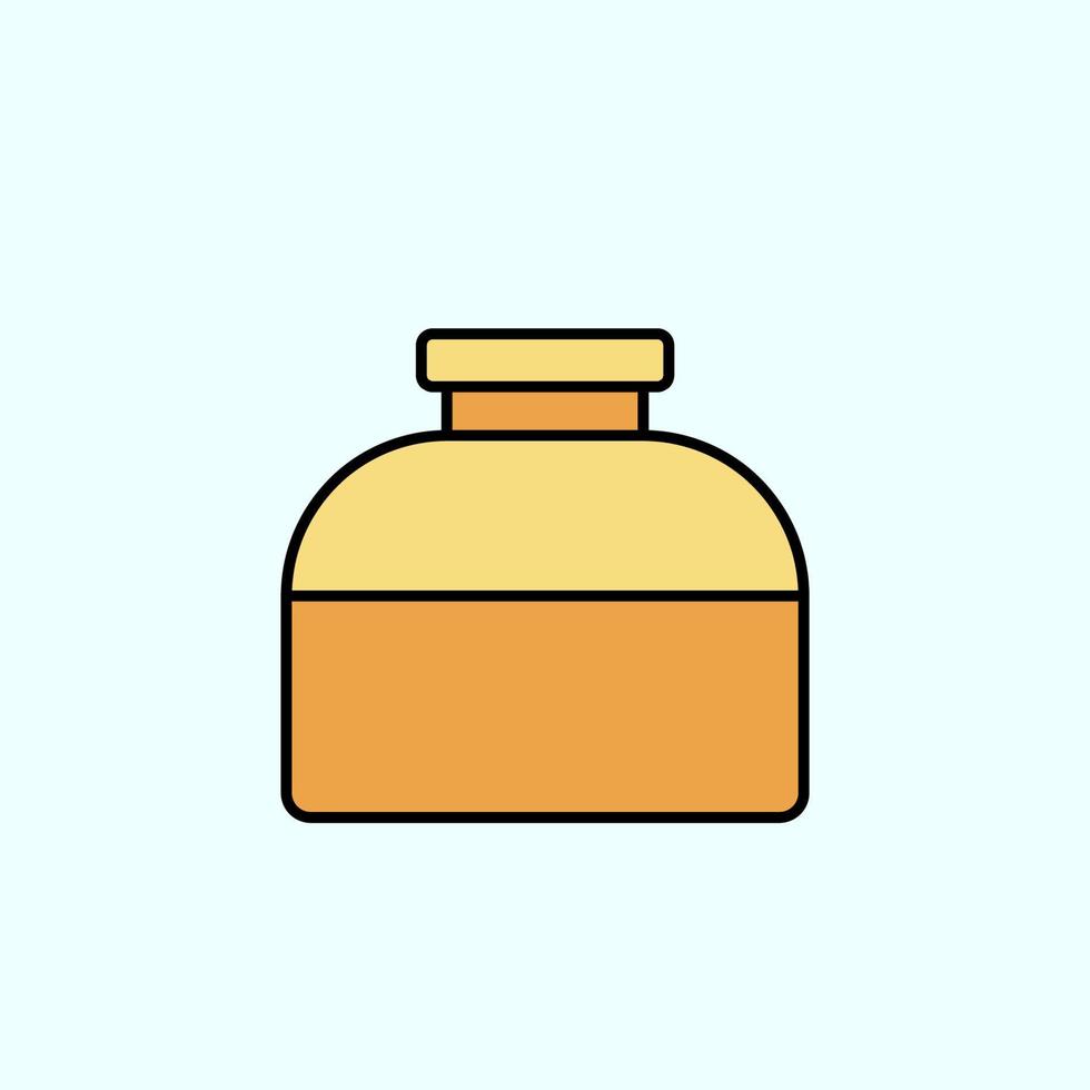 bläck, flaska Färg vektor ikon, vektor illustration på mörk bakgrund