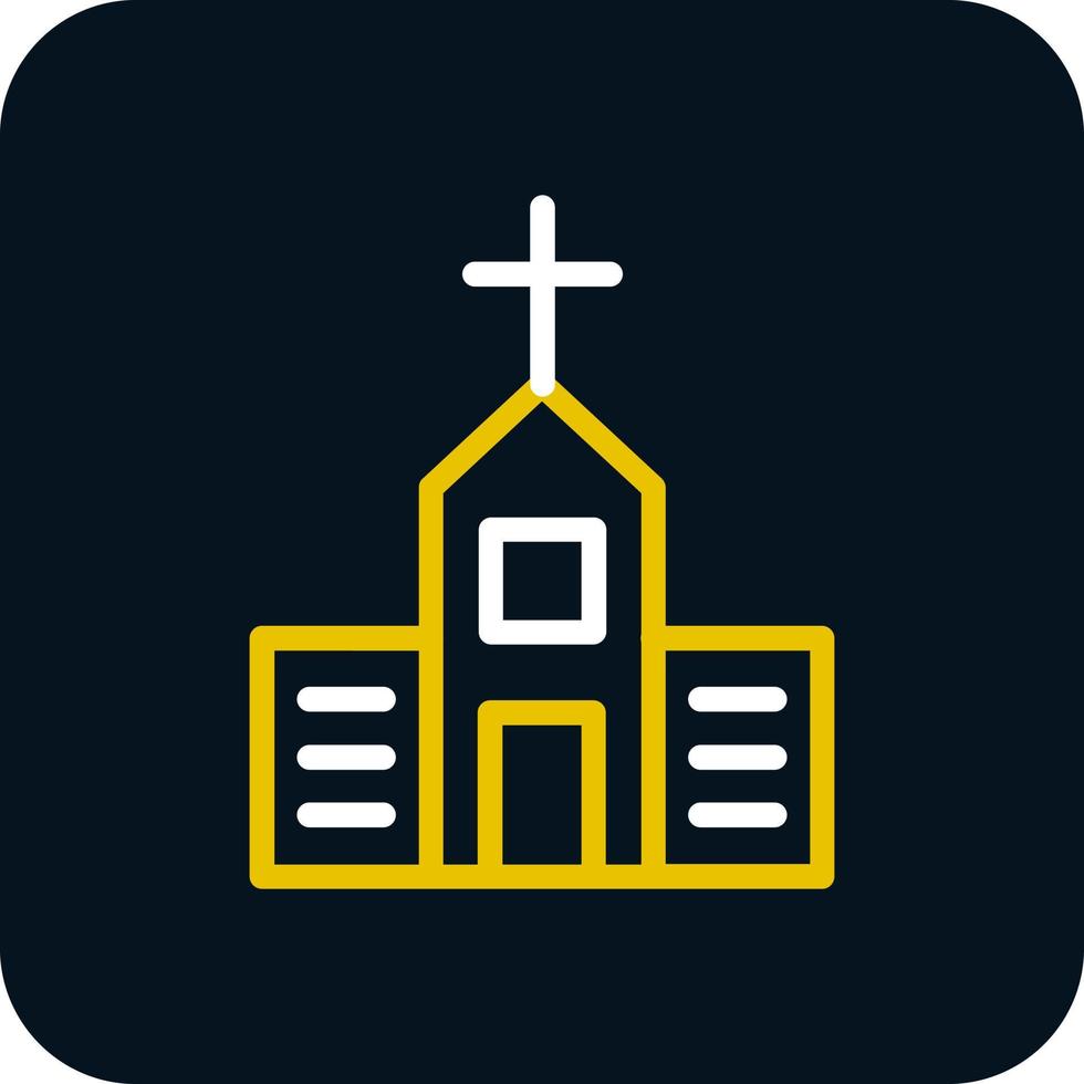 Kirche-Vektor-Icon-Design vektor