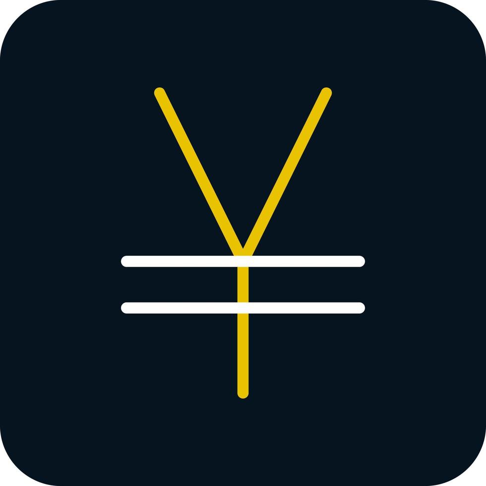 yen tecken vektor ikon design