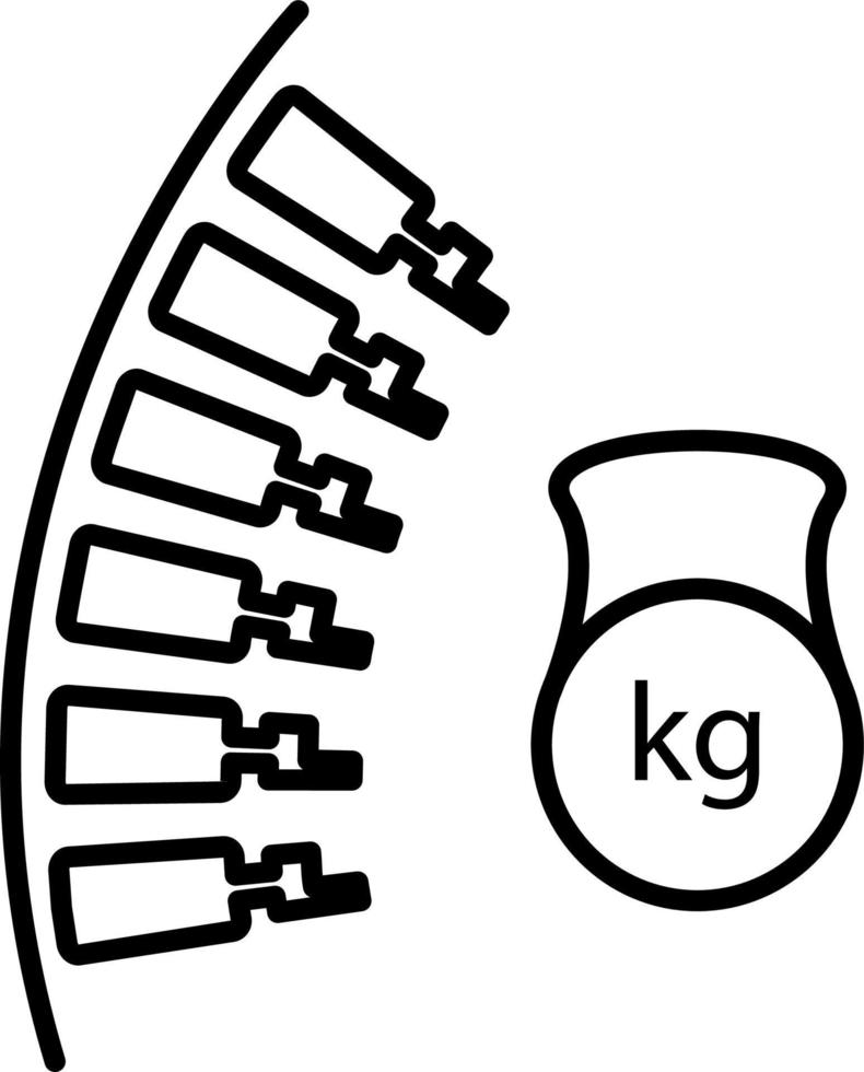 Krankheiten, Hantel, Wirbelsäule, Belastung Vektor. Muskel Schmerzen, kalt und Bronchitis, Lungenentzündung und Fieber, Gesundheit medizinisch Illustration - - Vektor auf Weiß Hintergrund