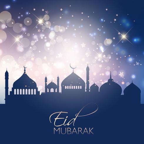 Hintergrund für Eid Mubarak vektor