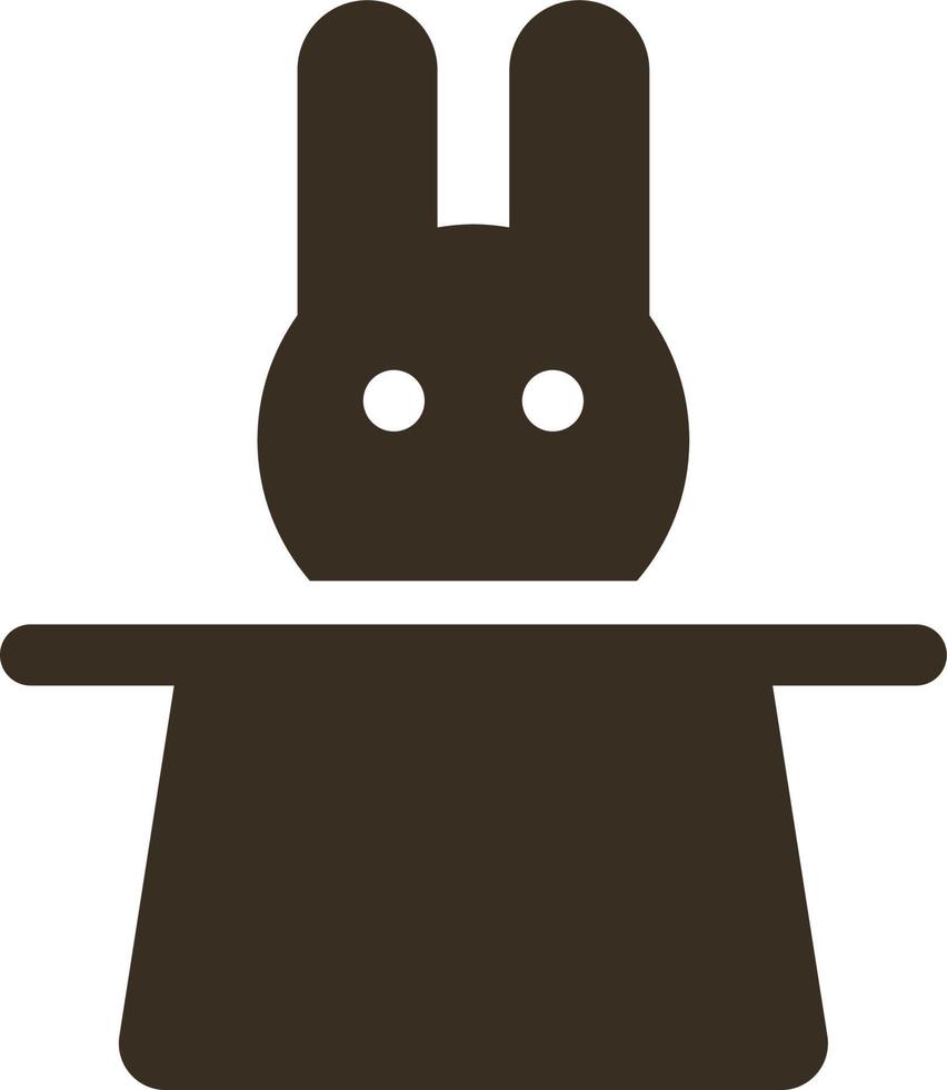 Hut, Hase Vektor Symbol. einfach Element Illustration von ui Konzept. Hut, Hase Vektor Symbol. Finanzen Konzept Vektor Illustration. auf Weiß Hintergrund