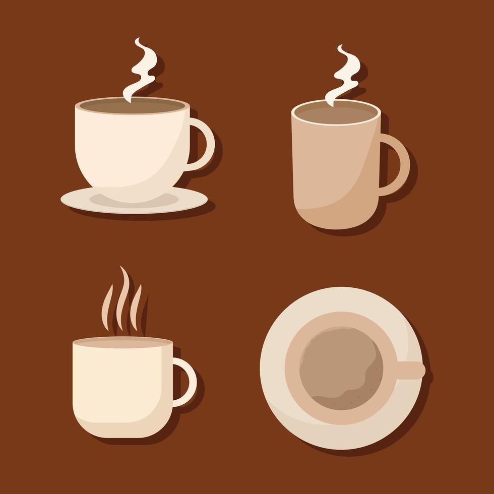 Kaffee-Icon-Set vektor