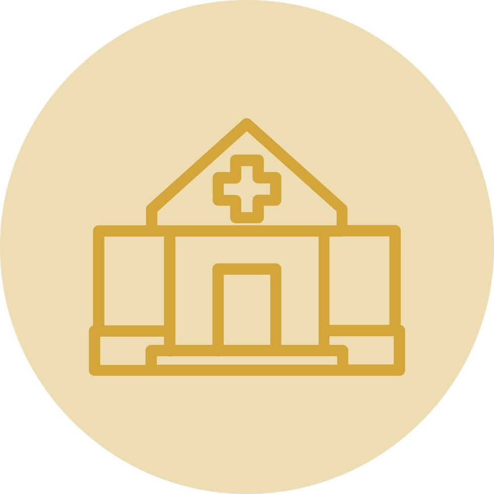 Krankenhaus-Alt-Vektor-Icon-Design vektor