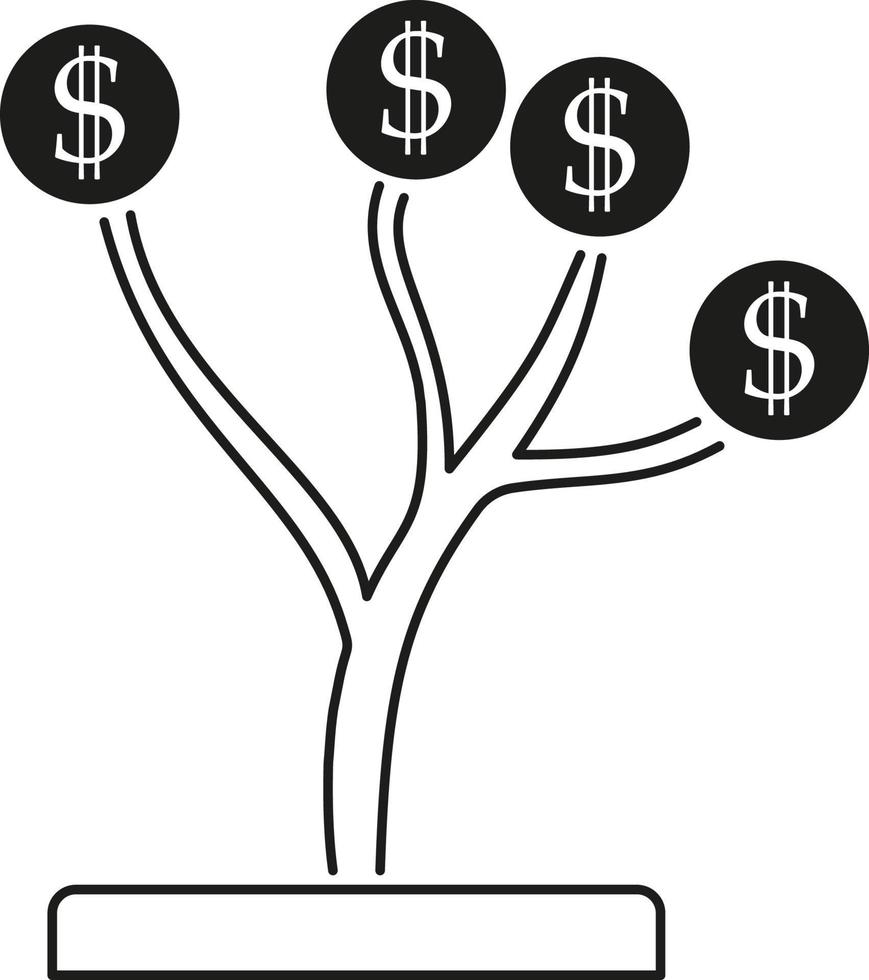 Linie Vektor Symbol Geschäft Projekt, Finanzen. Gliederung Vektor Symbol auf Weiß Hintergrund