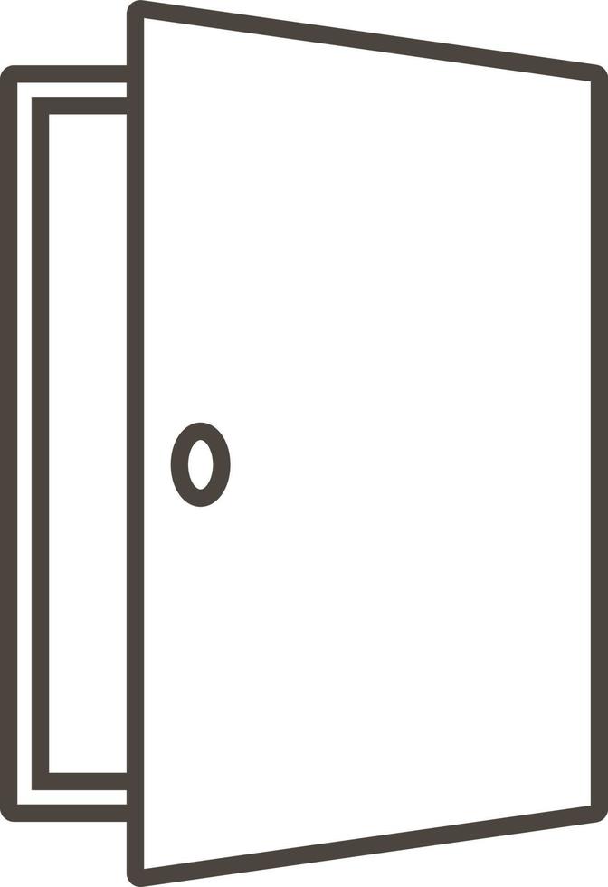 dörr, öppna, ikon i trendig översikt stil isolerat på vit bakgrund. dörr symbol för din webb webbplats design, logotyp, app, ui. vektor illustration, eps10. - vektor på vit bakgrund