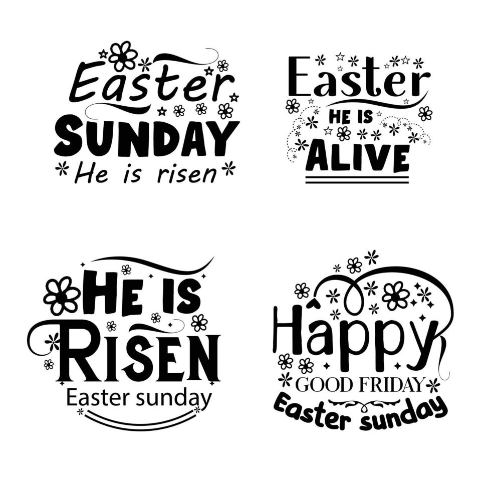 glücklich Ostern Beschriftung Typografie Design vektor