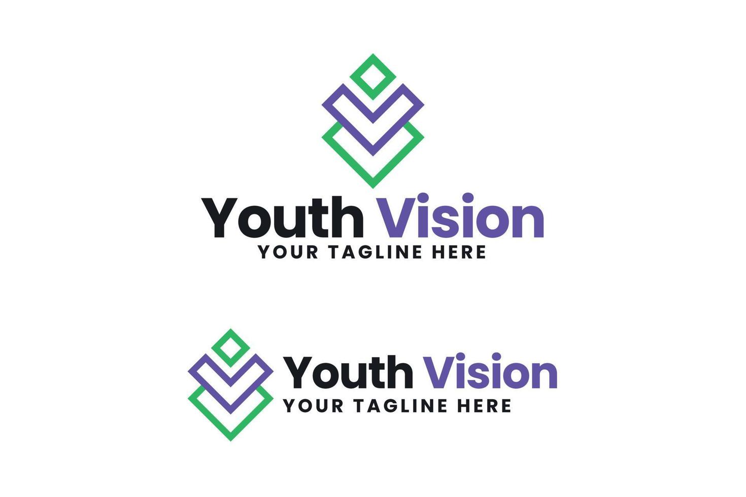 Jugend Vision Sozial Bedienung Organisation Logo Design vektor