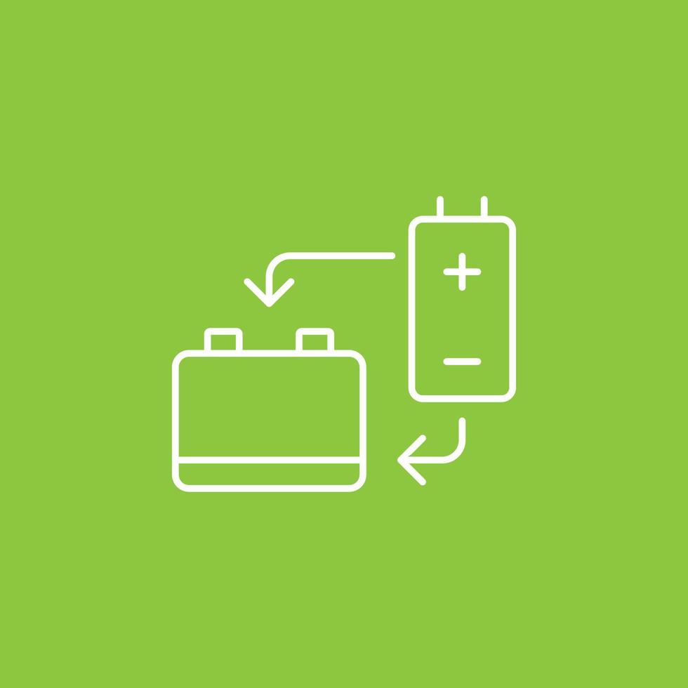 Batterie, Energie, Öko Symbol - - Vektor. einfach Element Illustration von ui Konzept. Batterie, Energie, Öko Symbol - - Vektor. Infografik Konzept Vektor Illustration. auf Weiß Hintergrund