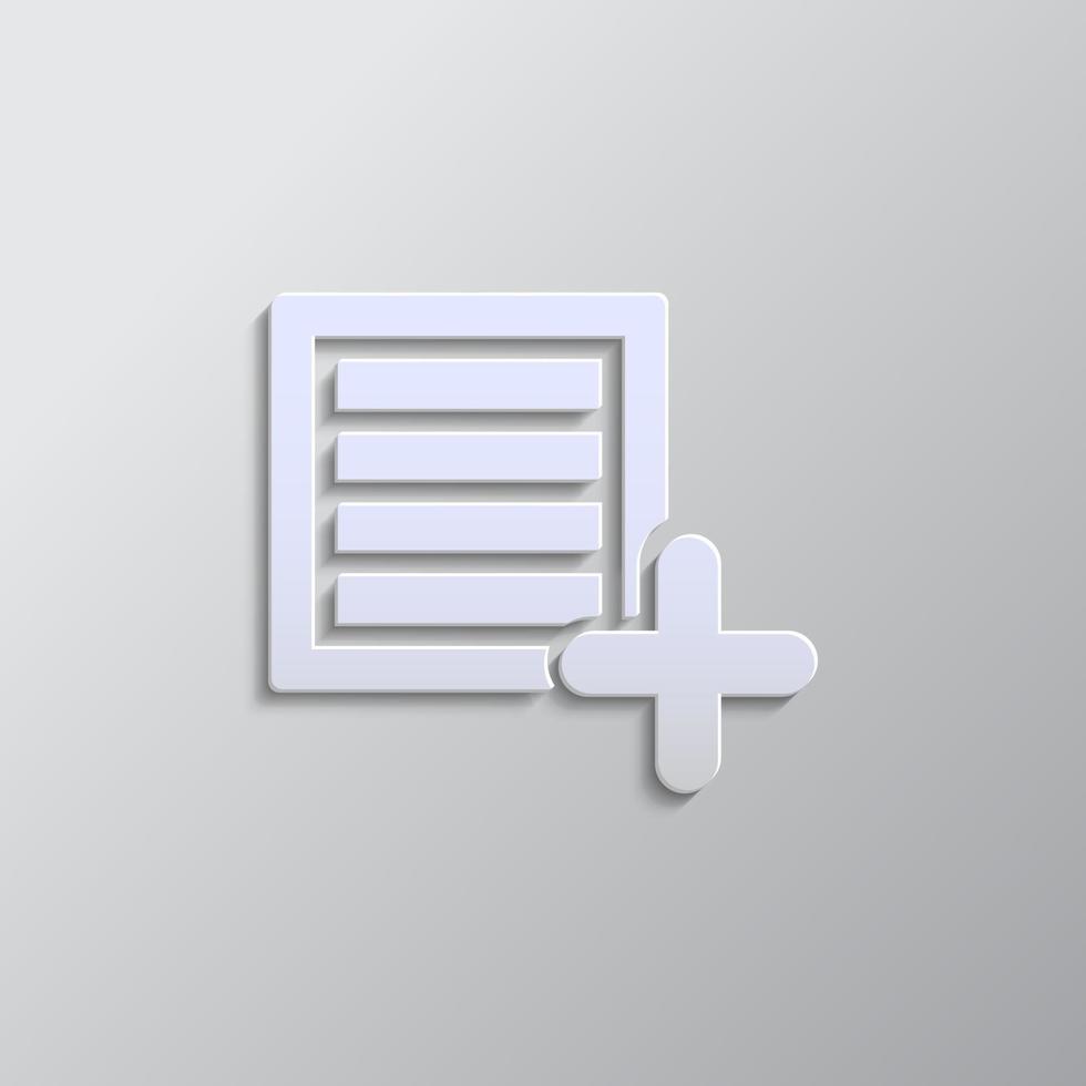 grau Farbe Vektor Hintergrund- Papier Stil Vektor Symbol, neu, Befehl, Box Papier Stil, Symbol