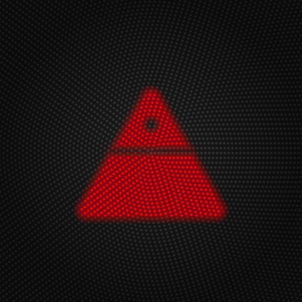 finansiera pyramid vektor ljus röd Färg retro stil vektor ikon på vit bakgrund