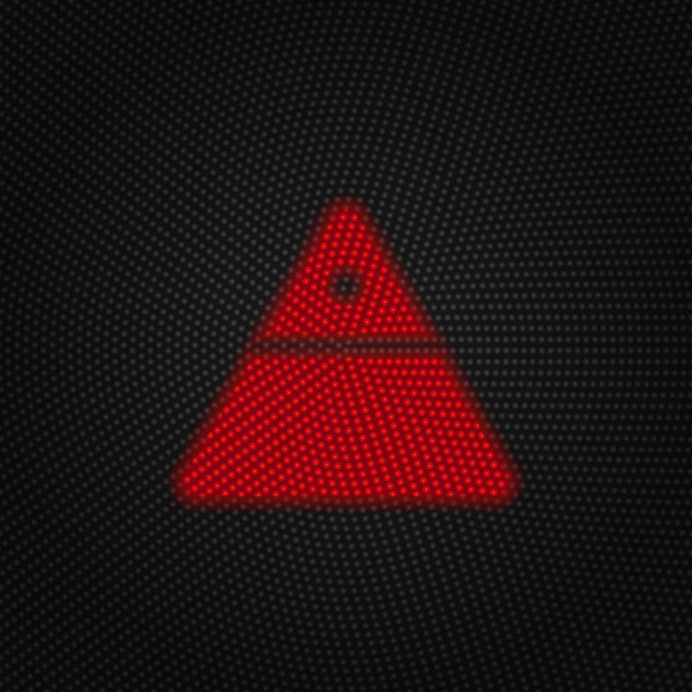 Finanzen Pyramide Vektor Licht rot Farbe retro Stil Vektor Symbol auf Weiß Hintergrund