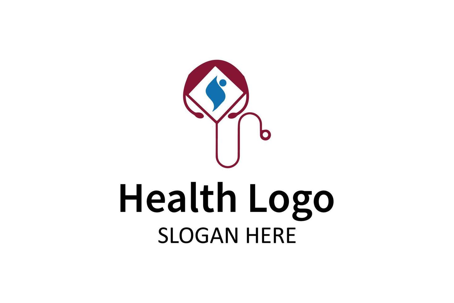 medicinsk hälsa vård modern minimalistisk logotyp. medicinsk klinik logotyp design mall. sjukhus, diagnostisk logotyp vektor