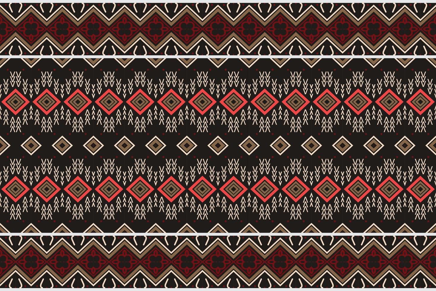 etnisk mönster bakgrund. traditionell mönster design den är en mönster geometrisk former. skapa skön tyg mönster. design för skriva ut. använder sig av i de mode industri. vektor