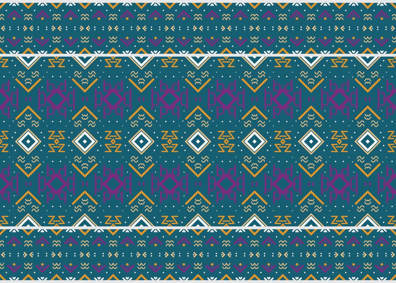 ethnisch Blumen Stammes- Kreuz geometrisch traditionell ethnisch orientalisch Design zum das Hintergrund. Volk Stickerei, indisch, skandinavisch, Zigeuner, Mexikaner, afrikanisch Teppich, Teppich. vektor