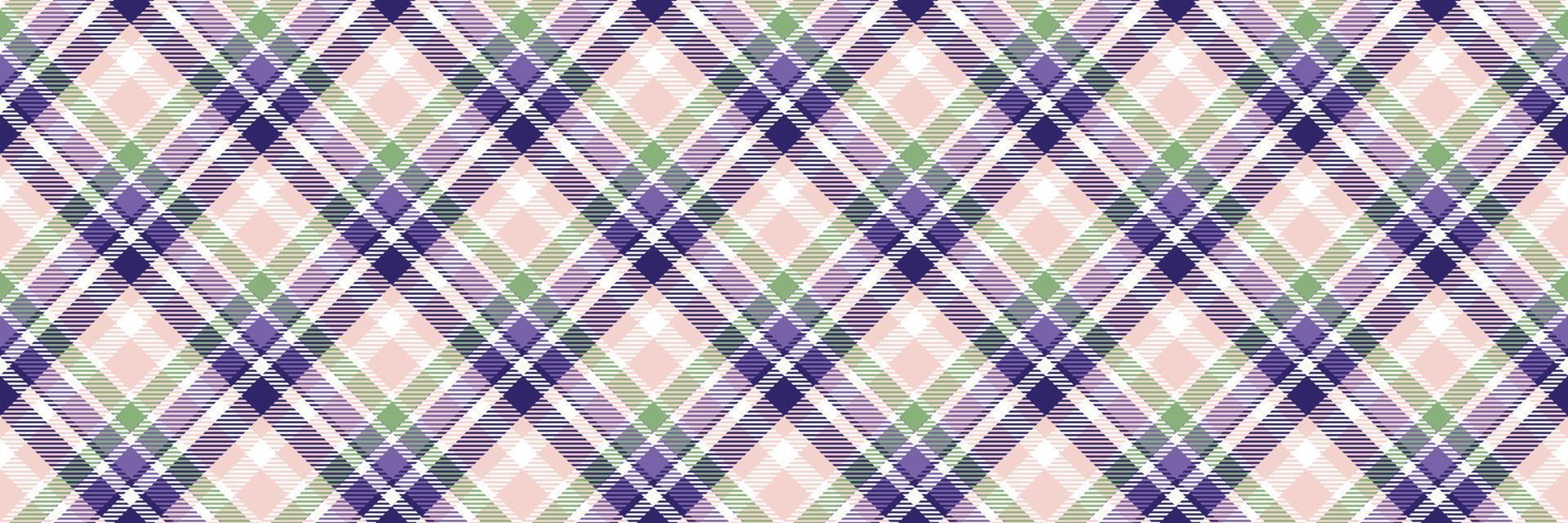 einfach Plaid Muster ist ein gemustert Stoff bestehend aus von criss gekreuzt, horizontal und Vertikale Bands im mehrere Farben.Plaid nahtlos zum Schal, Schlafanzug, Decke, Bettdecke, Kilt groß Schal. vektor