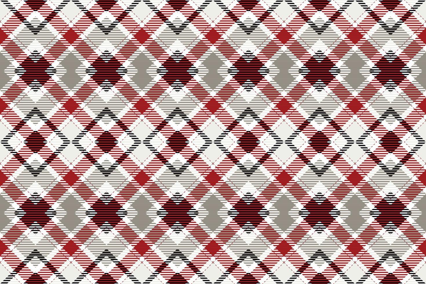 kariert Plaid Muster ist ein gemustert Stoff bestehend aus von criss gekreuzt, horizontal und Vertikale Bands im mehrere Farben.Plaid nahtlos zum Schal, Schlafanzug, Decke, Bettdecke, Kilt groß Schal. vektor