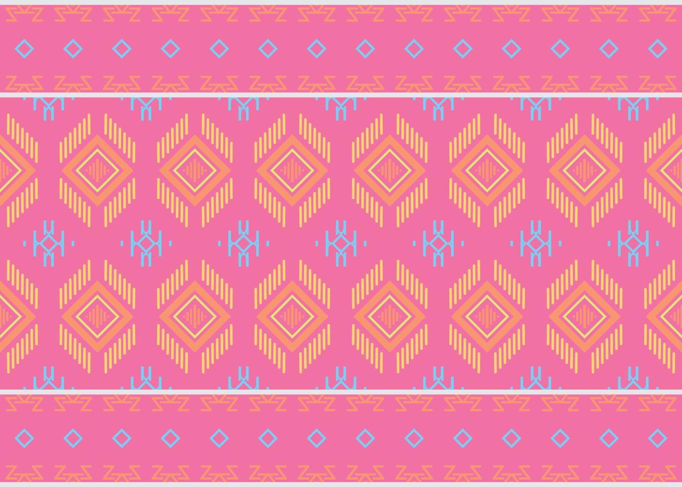 ethnisch Blume Stammes- Chevron geometrisch traditionell ethnisch orientalisch Design zum das Hintergrund. Volk Stickerei, indisch, skandinavisch, Zigeuner, Mexikaner, afrikanisch Teppich, Teppich. vektor