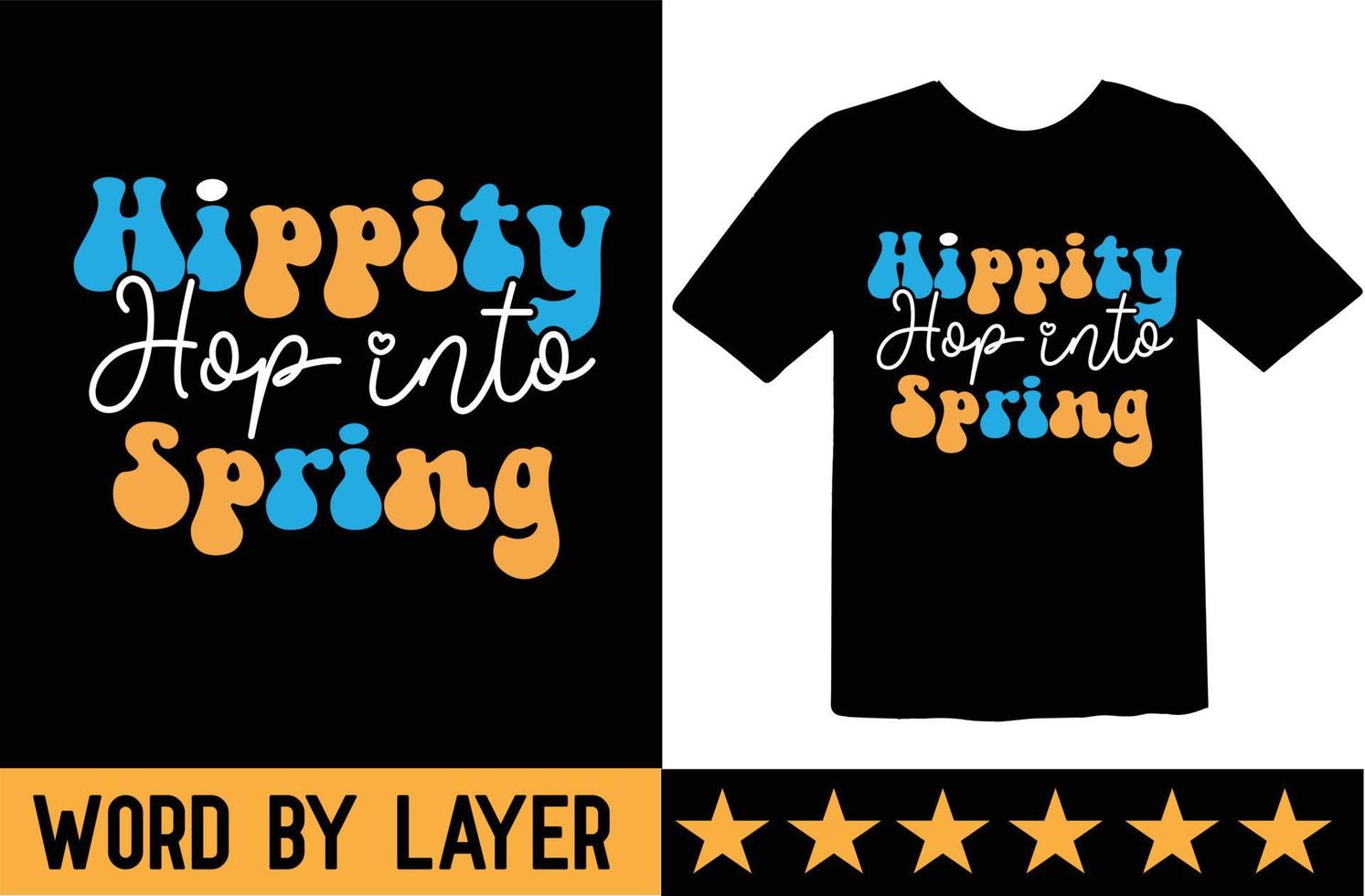 Hippie hop in Frühling svg t Hemd Design vektor