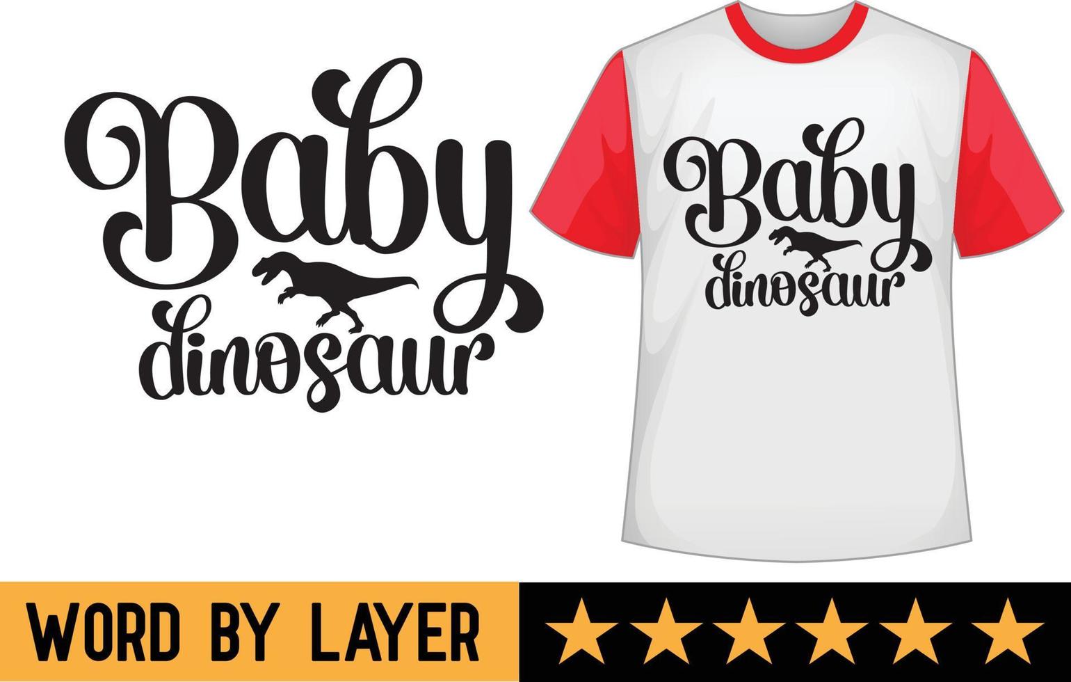 Baby Dinosaurier svg t Hemd Design vektor