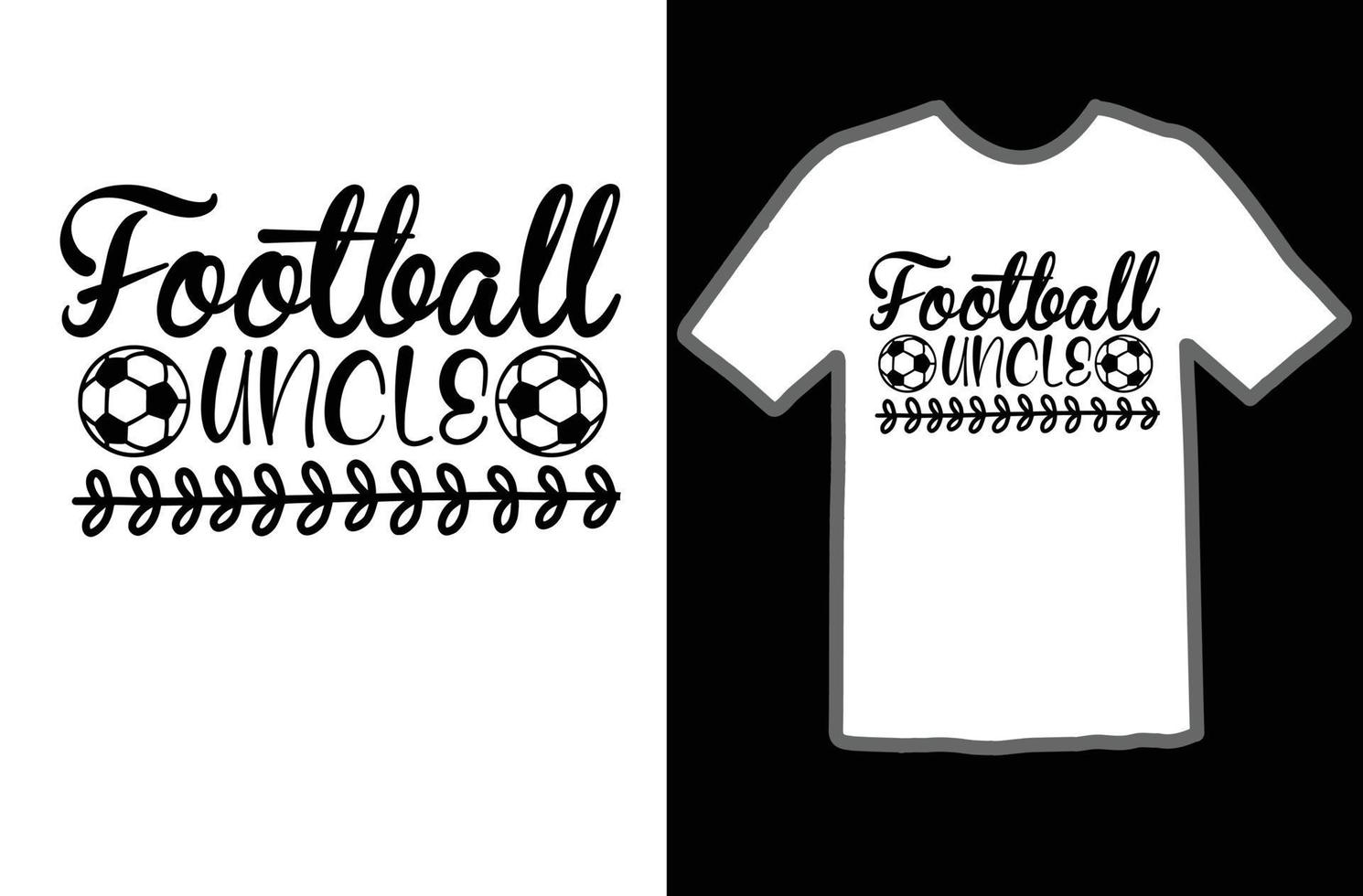 fotboll farbror svg t skjorta design vektor