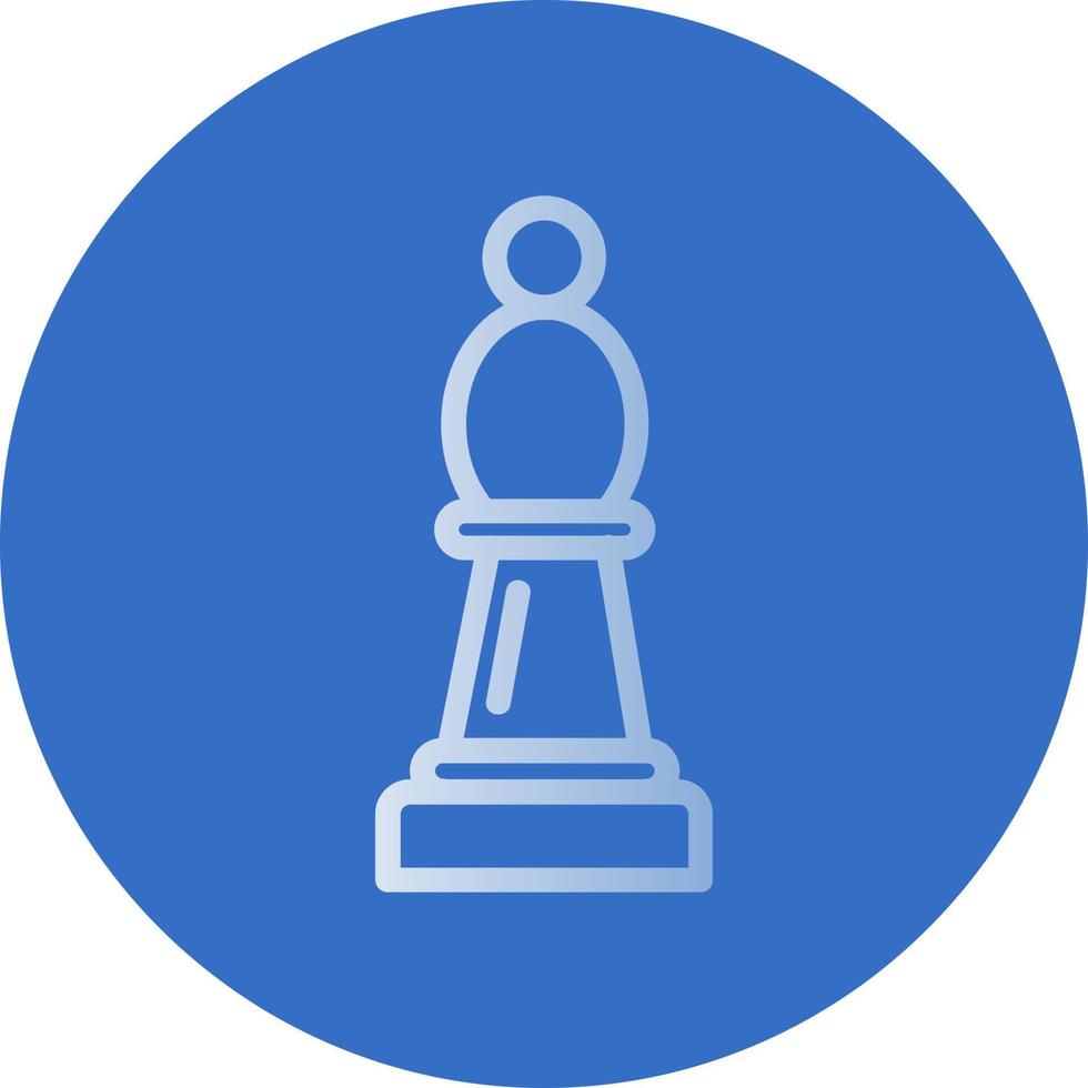 Schach-Bischof-Vektor-Icon-Design vektor