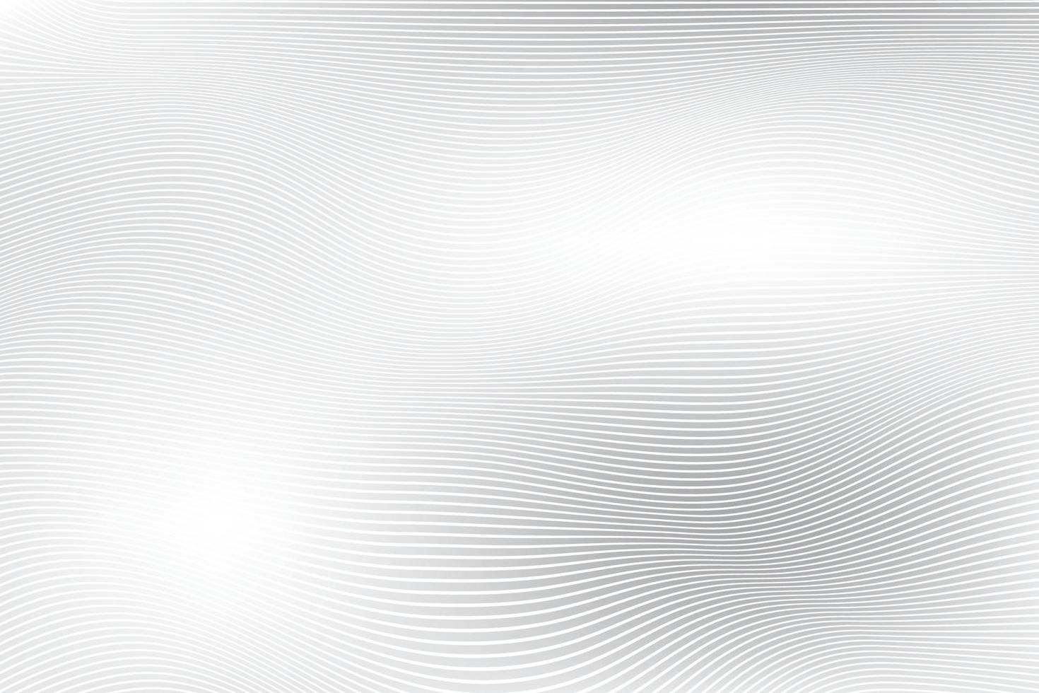 abstrakte weiße und graue Farbe, modernes Design streift Hintergrund mit geometrischer runder Form, Wellenmuster. Vektor-Illustration. vektor