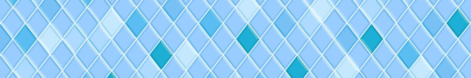 Blau Rhombus Fliese nahtlos Muster. Badezimmer oder Toilette Keramik Mauer oder Fußboden Mosaik Hintergrund. Küche Backsplash Textur vektor