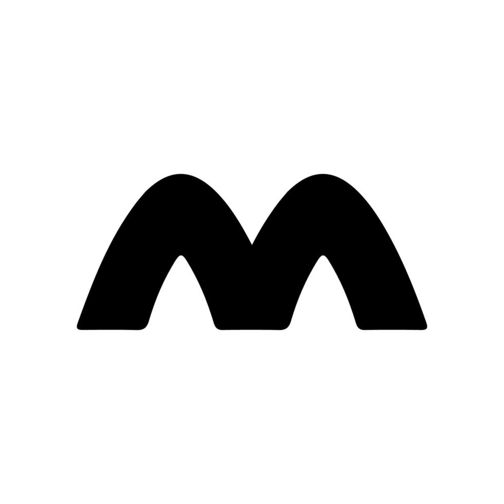 m ikon. enkel stil m företag affisch bakgrund symbol. m varumärke logotyp design element. m t-shirt utskrift. vektor för klistermärke.