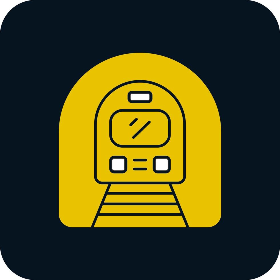 U-Bahn-Vektor-Icon-Design vektor