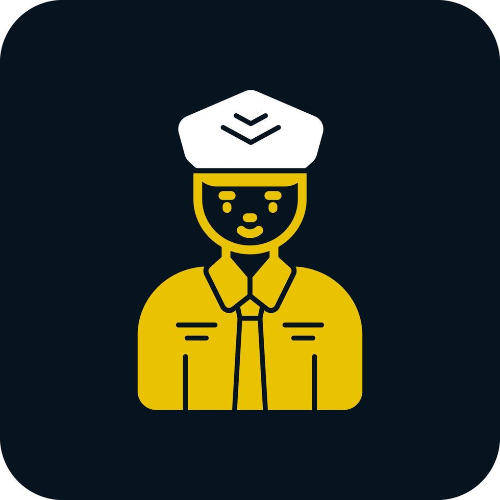 Pilot-Vektor-Icon-Design vektor