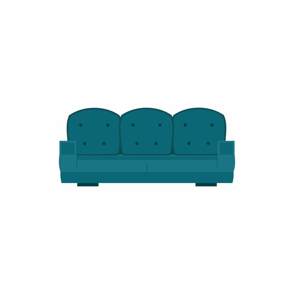 Sofa zu Hause. Inspirations-Moodboard mit Wohnaccessoires. stilvolle bequeme Möbel. das Innere des Raumes. flache farbige Karikaturentwurfvektorillustration vektor