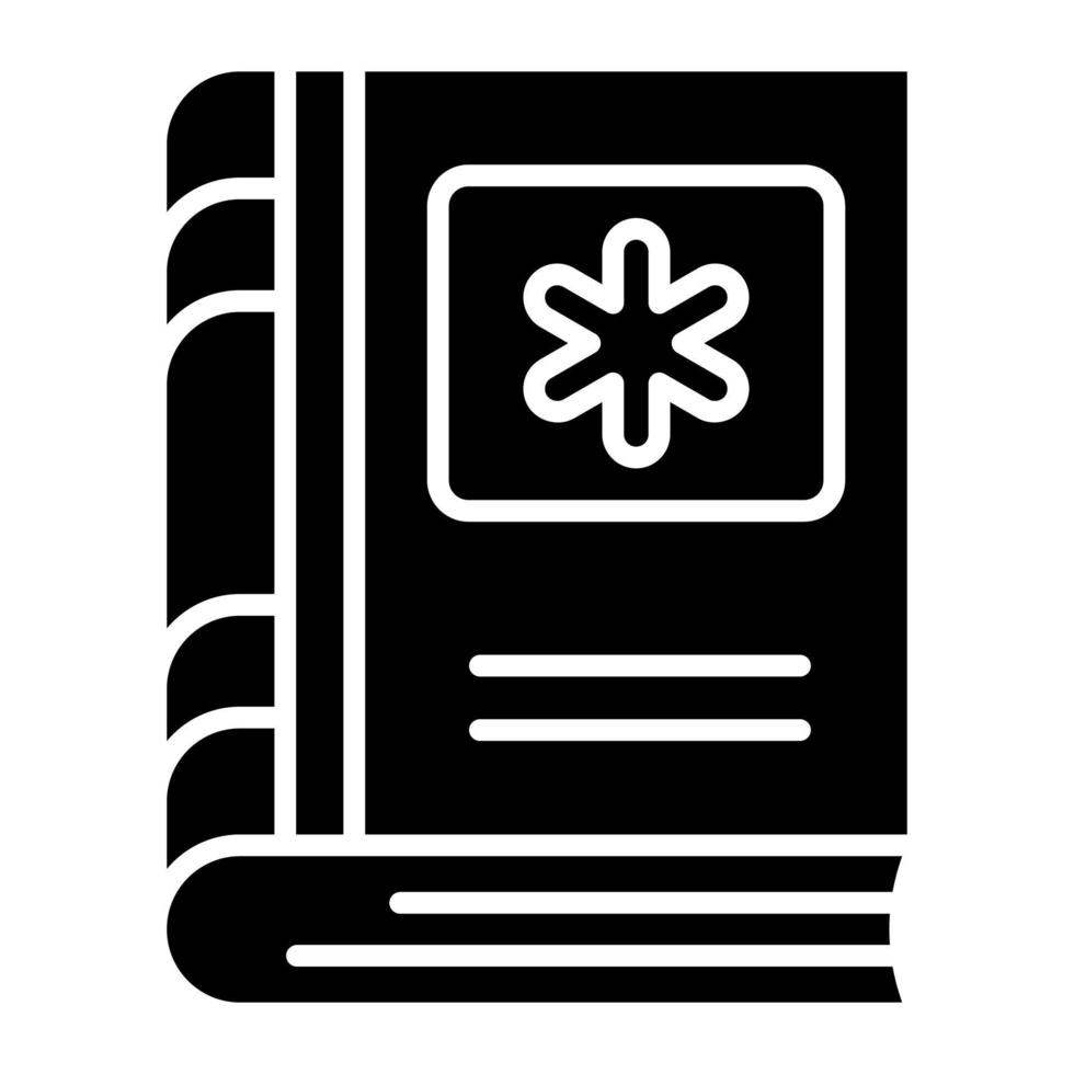 medicinsk tecken på bok betecknar begrepp av medicinsk bok vektor, premie ikon vektor