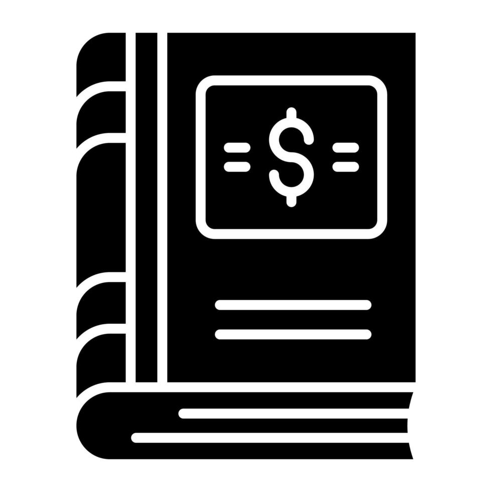 Finanzen Buch Vektor Design modern Stil, einfach zu verwenden Symbol