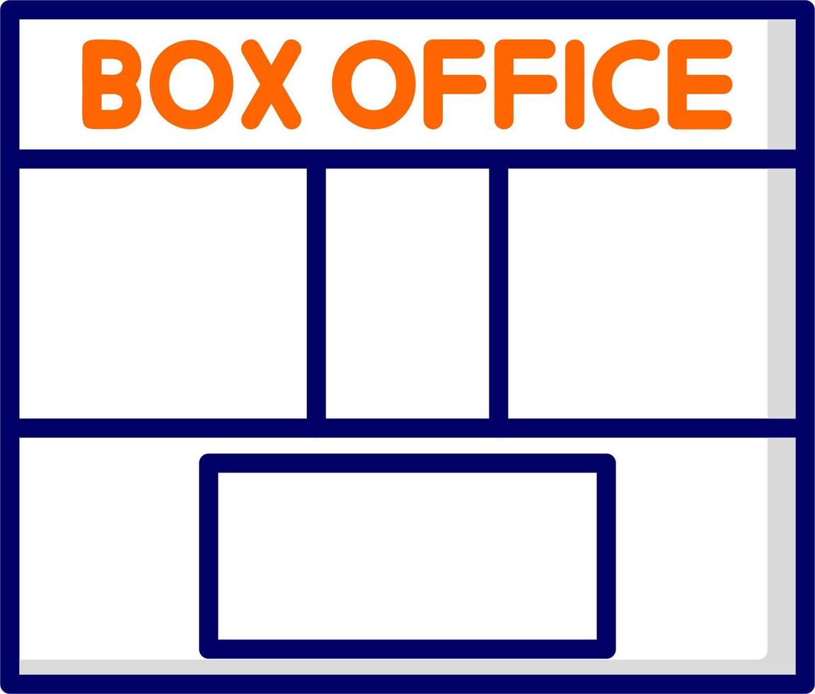 låda kontor vektor ikon