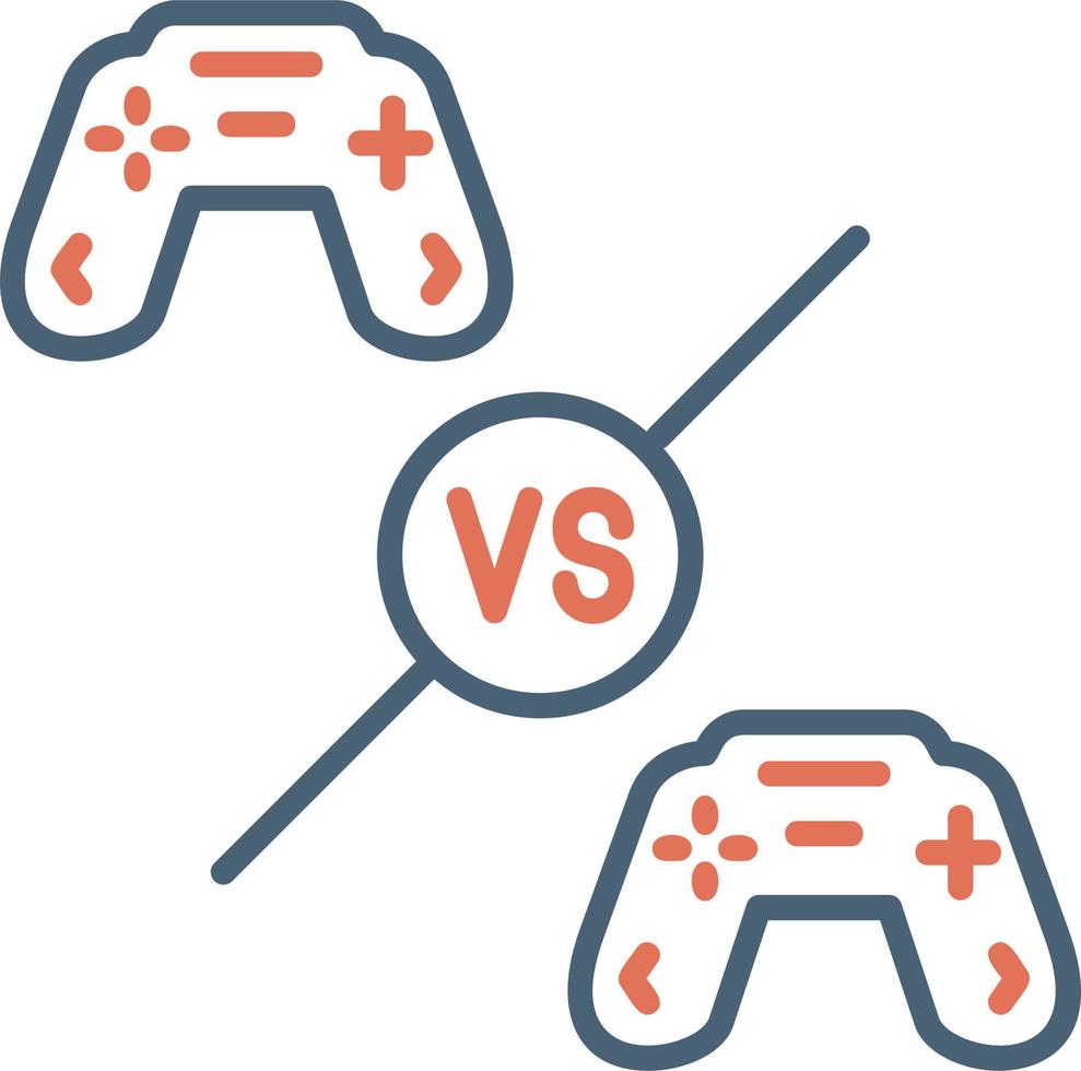 Spieler vs. Spieler Vektor Symbol