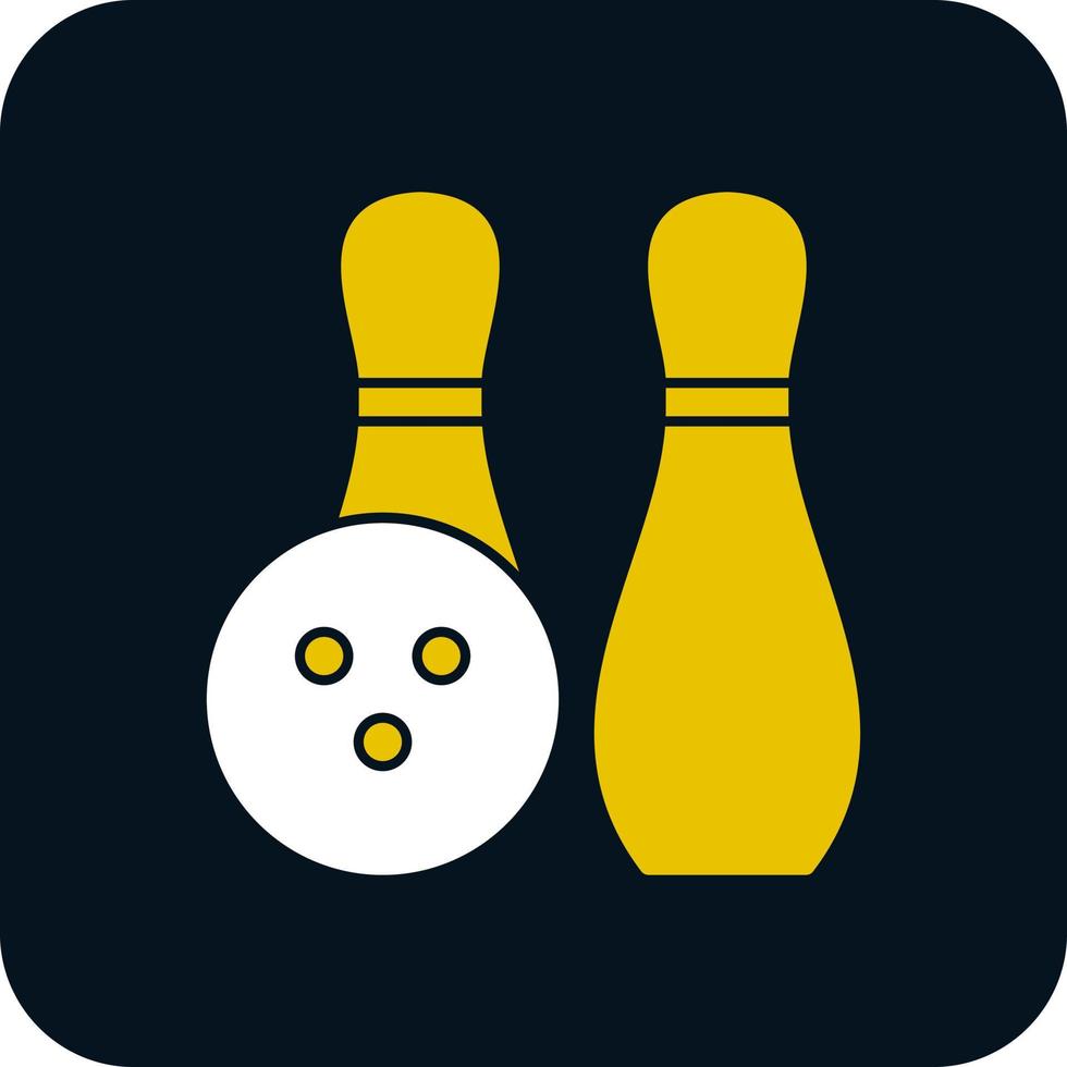 Bowling-Vektor-Icon-Design vektor