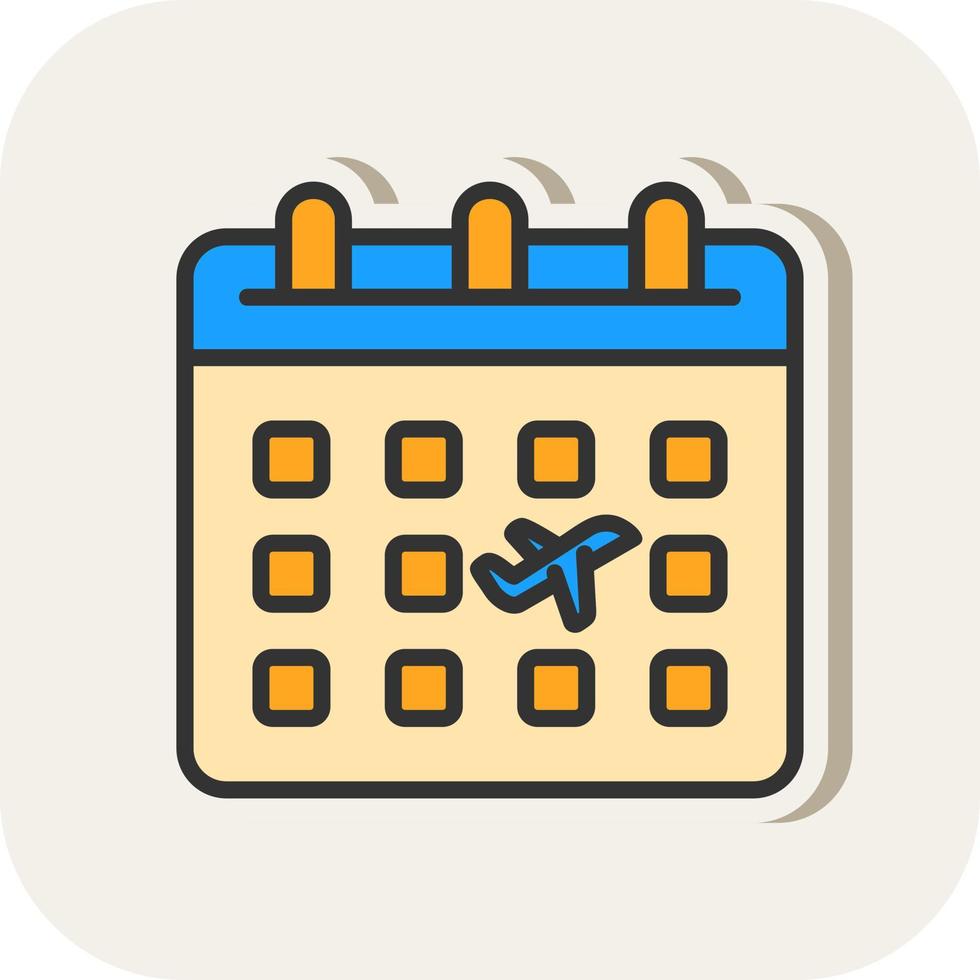 Kalender-Vektor-Icon-Design vektor