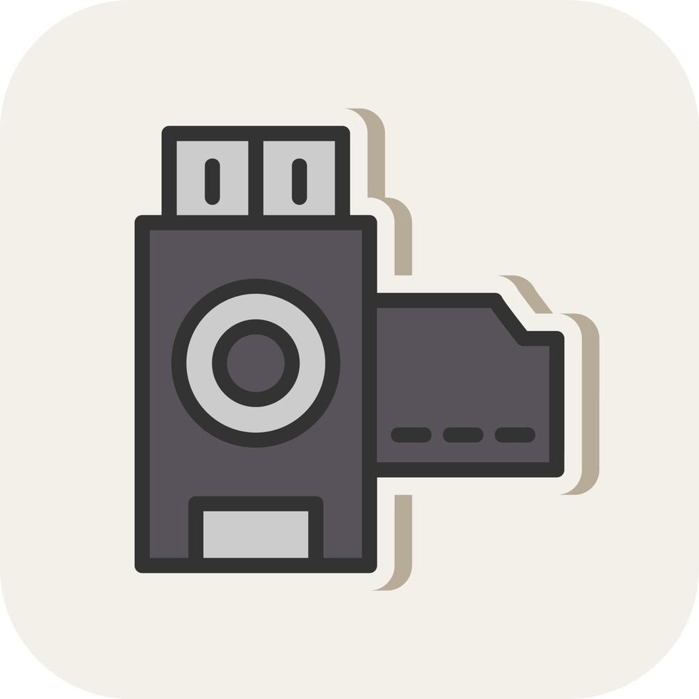 kamera rulla vektor ikon design