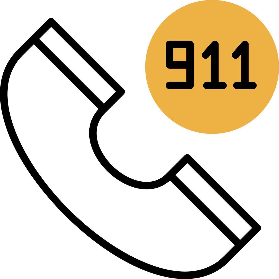 911 vektor ikon design