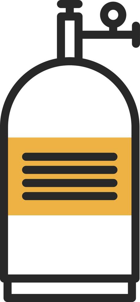 Sauerstofftank-Vektor-Icon-Design vektor