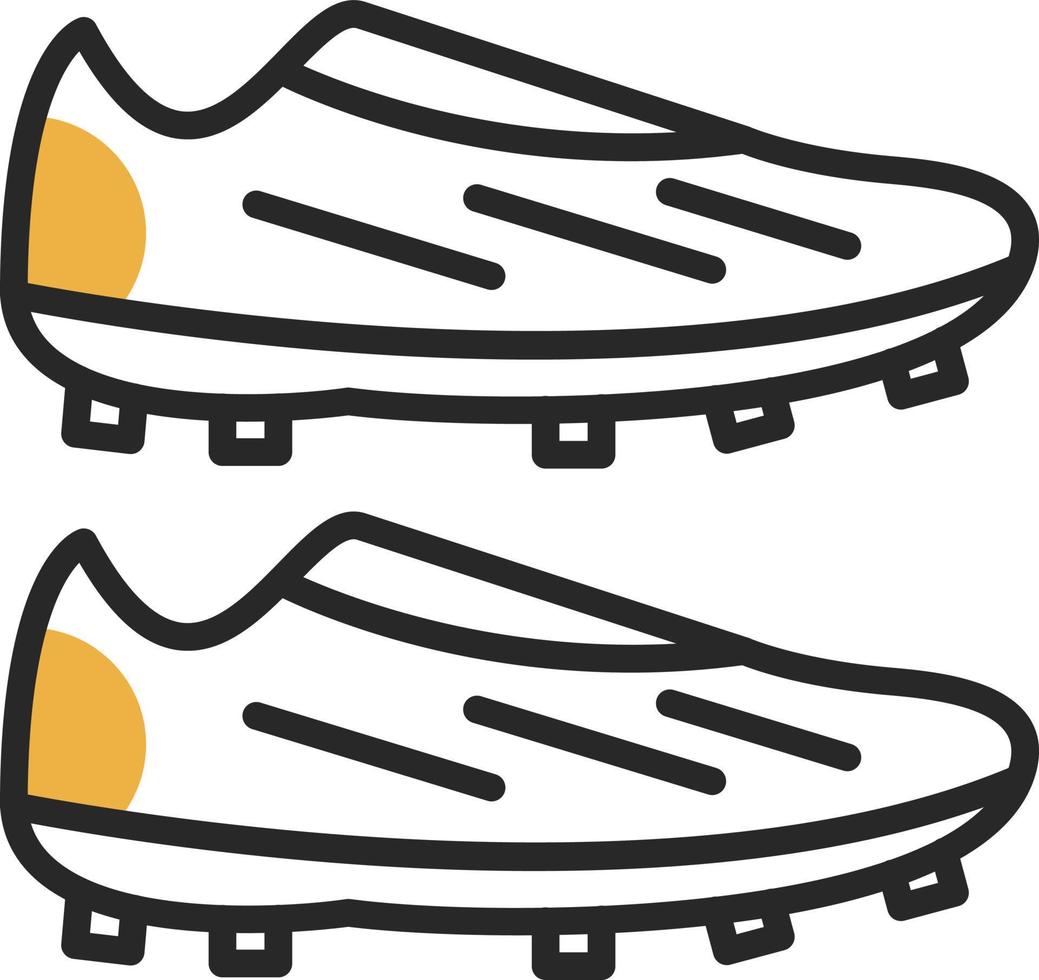 Fußballschuhe Vektor-Icon-Design vektor