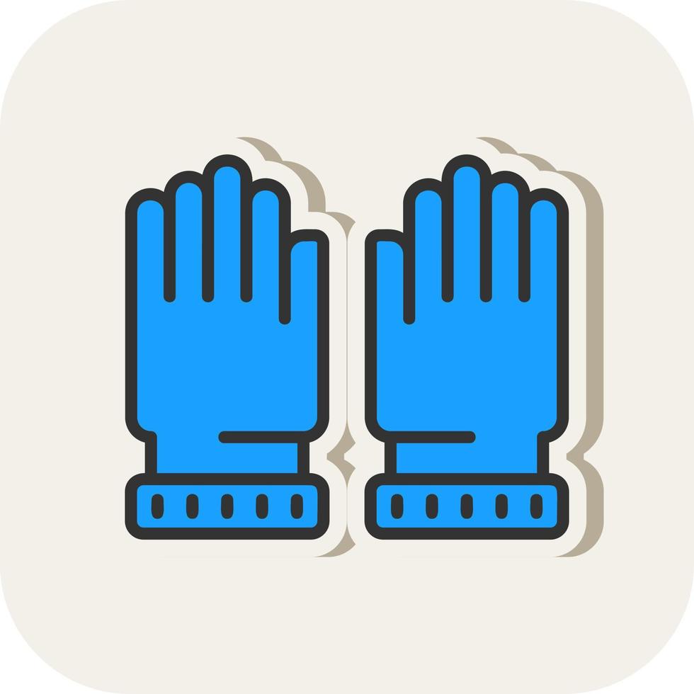 Handschuhe-Vektor-Icon-Design vektor