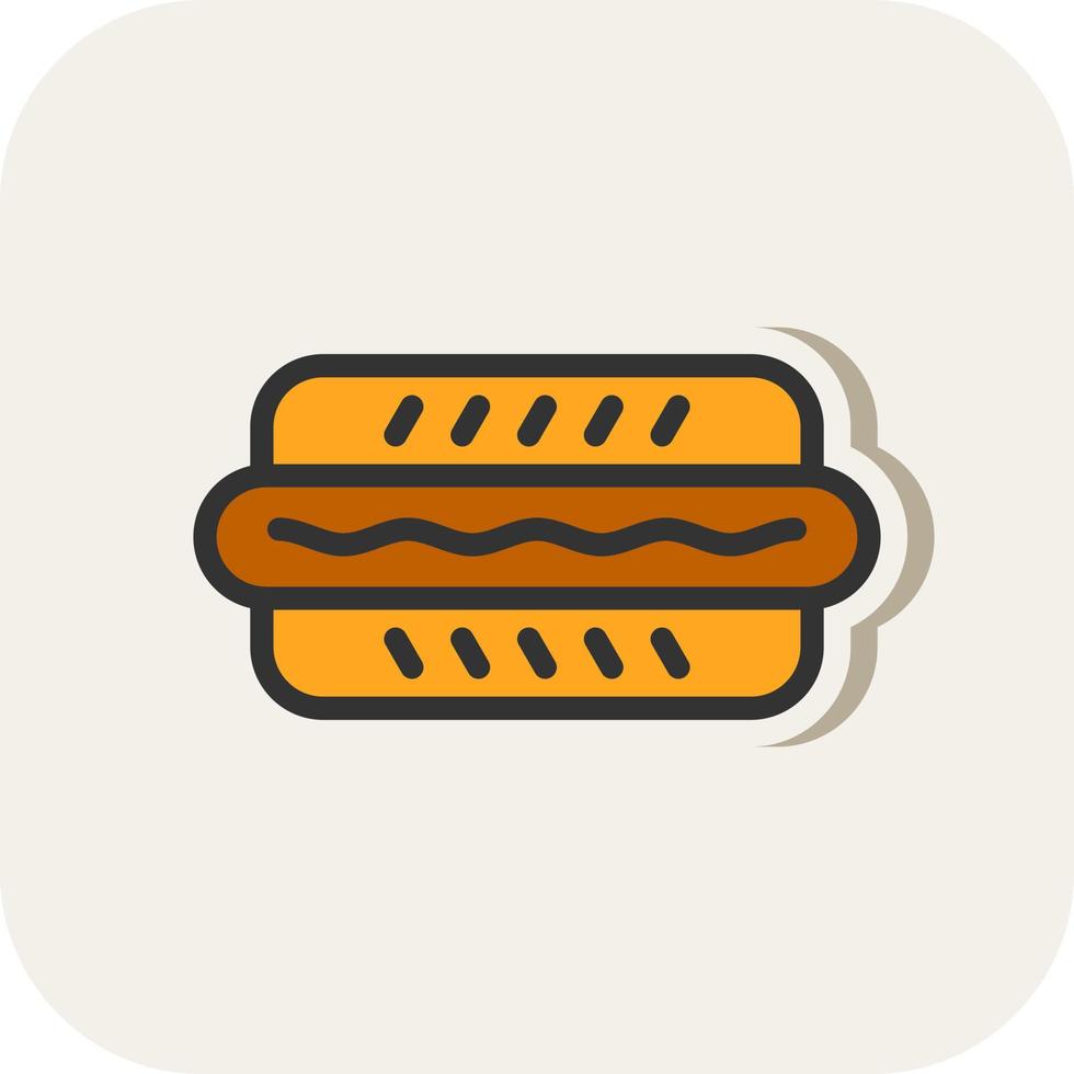 Hot-Dog-Vektor-Icon-Design vektor