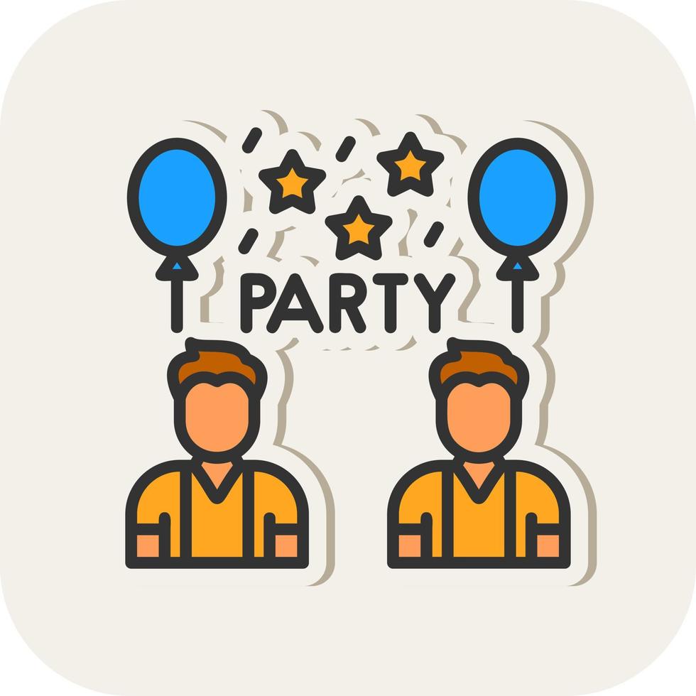 Party-Vektor-Icon-Design vektor