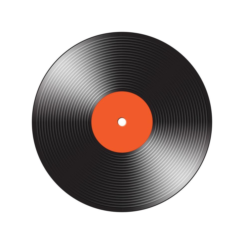 Vinyl Rabatt Vorlage isoliert auf Weiß Hintergrund, Vektor Illustration