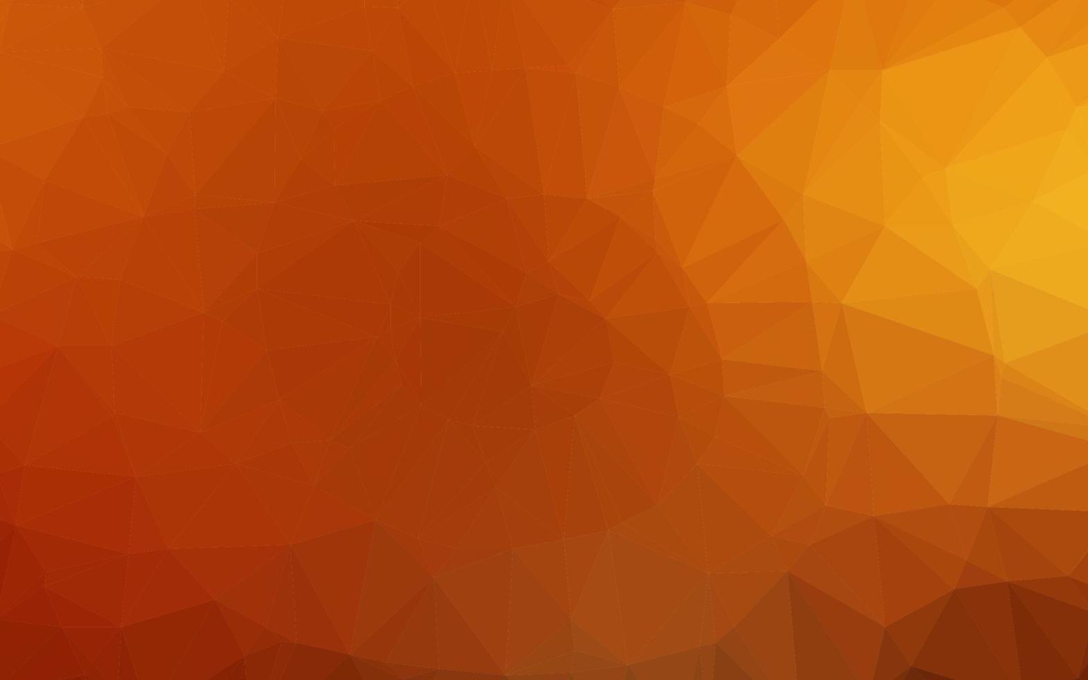 hellgelber, orangefarbener Vektor glänzender dreieckiger Hintergrund.