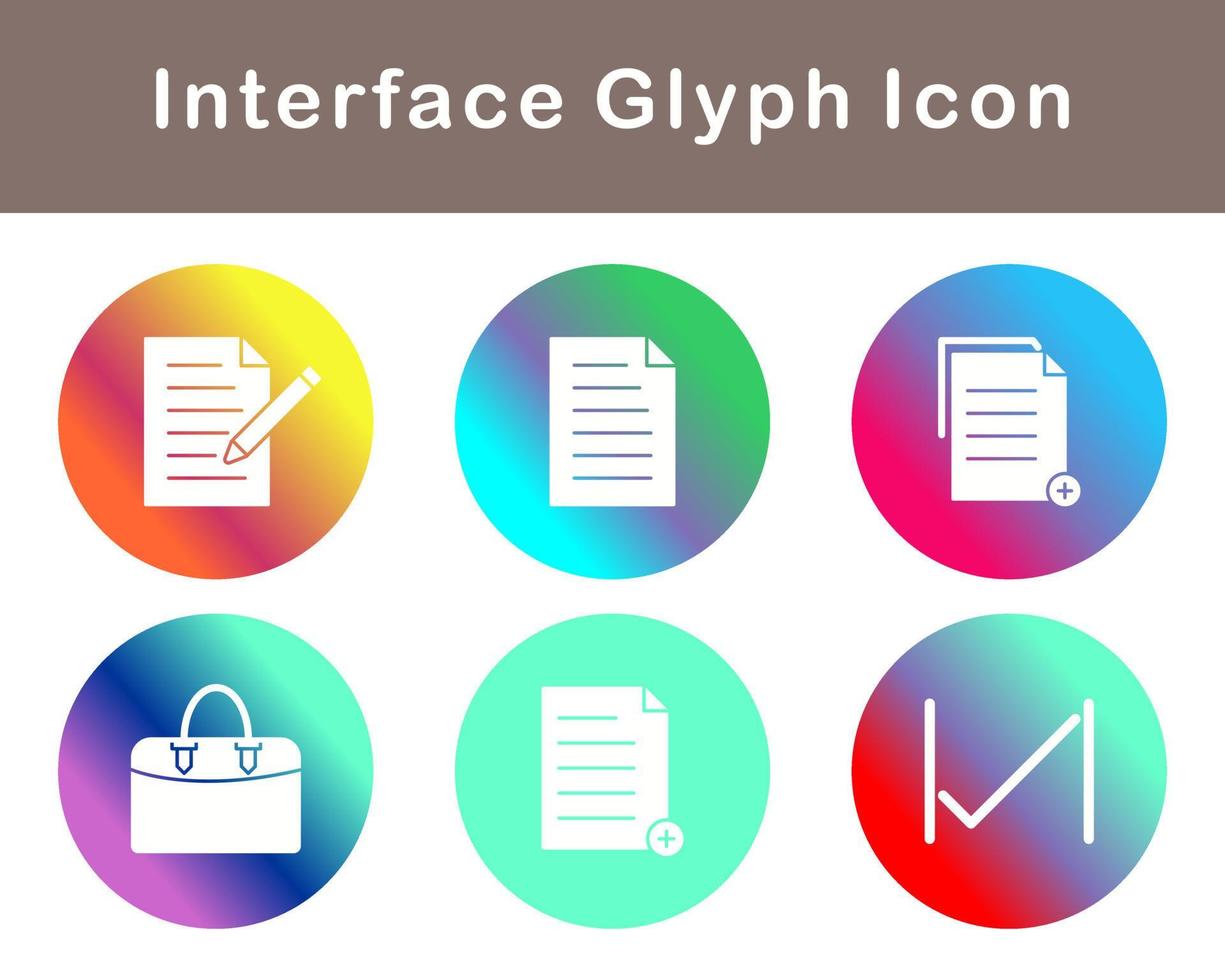 gränssnitt vektor ikon uppsättning