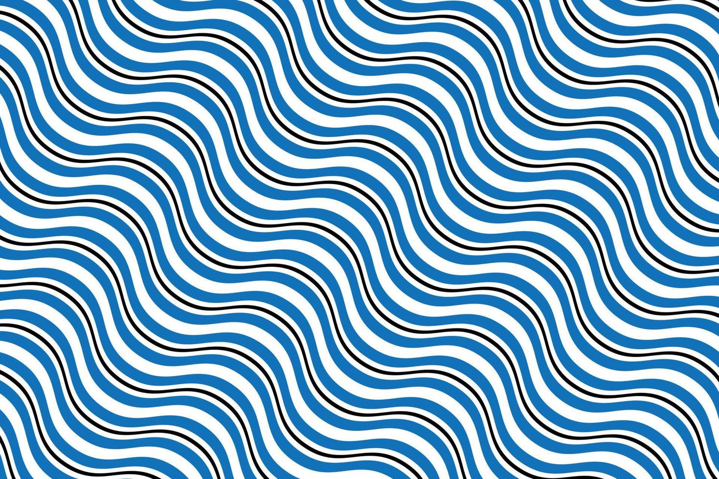 abstrakt diagonal svart blå och vit vågig rader mönster. vektor